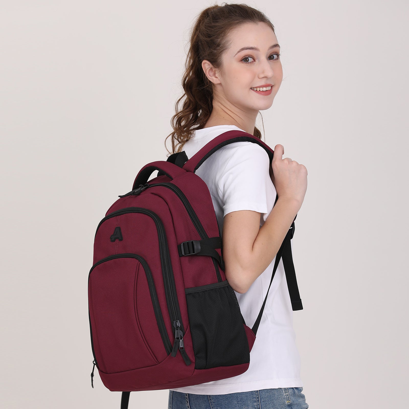 Aoking Travel Backpack XN2610 Wine Red
