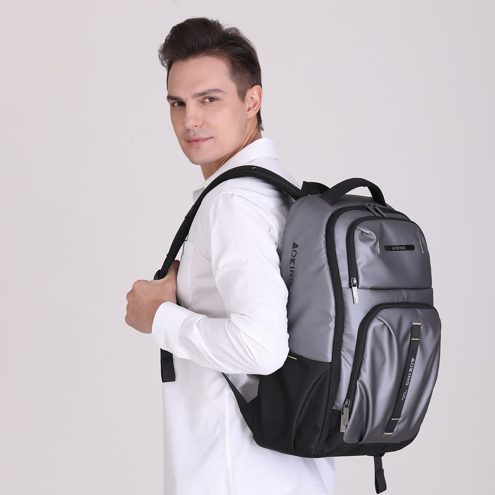 Travel business backpack SN2640 Silver