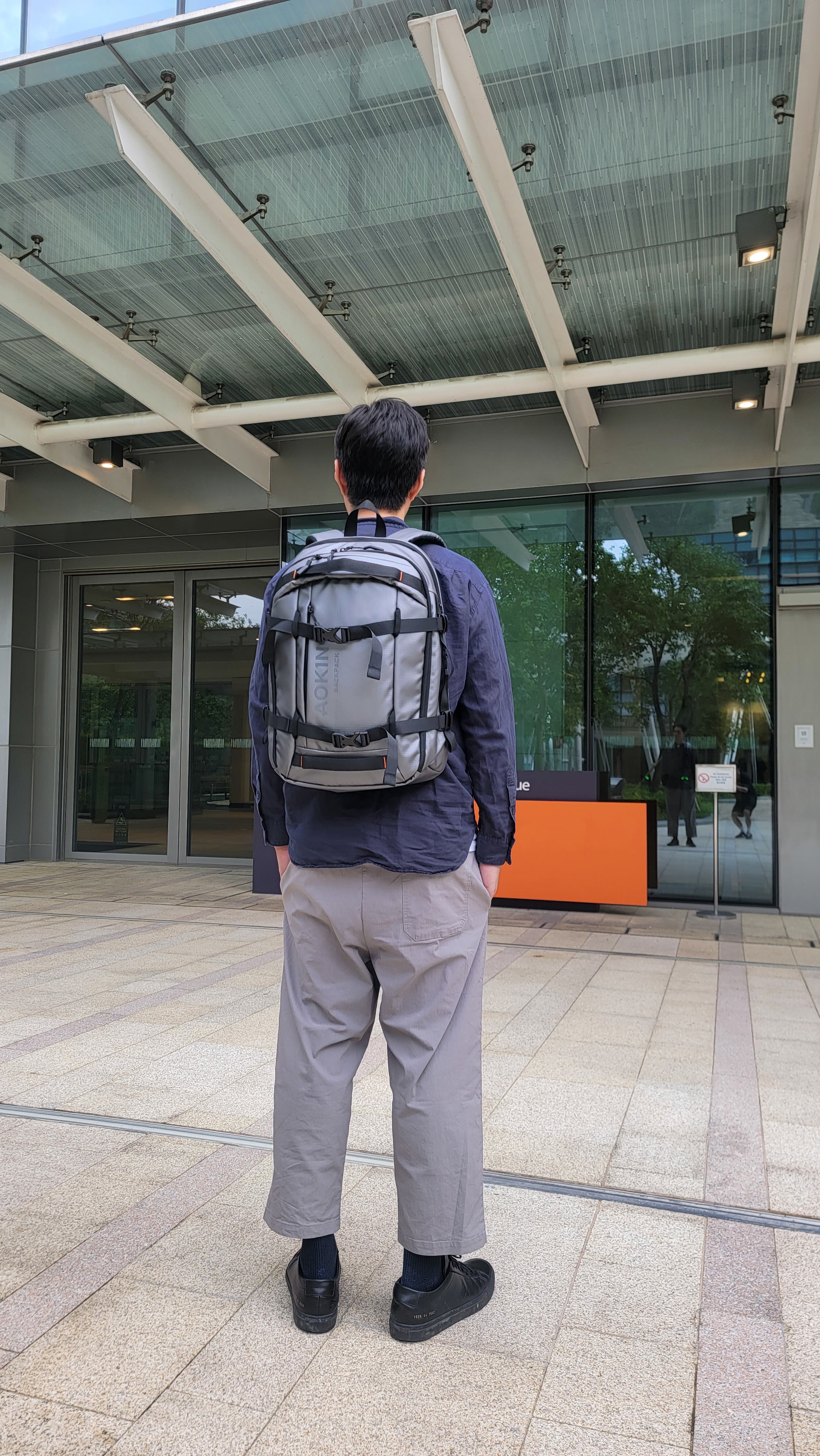Travel business Sports backpack SN2671 Silver