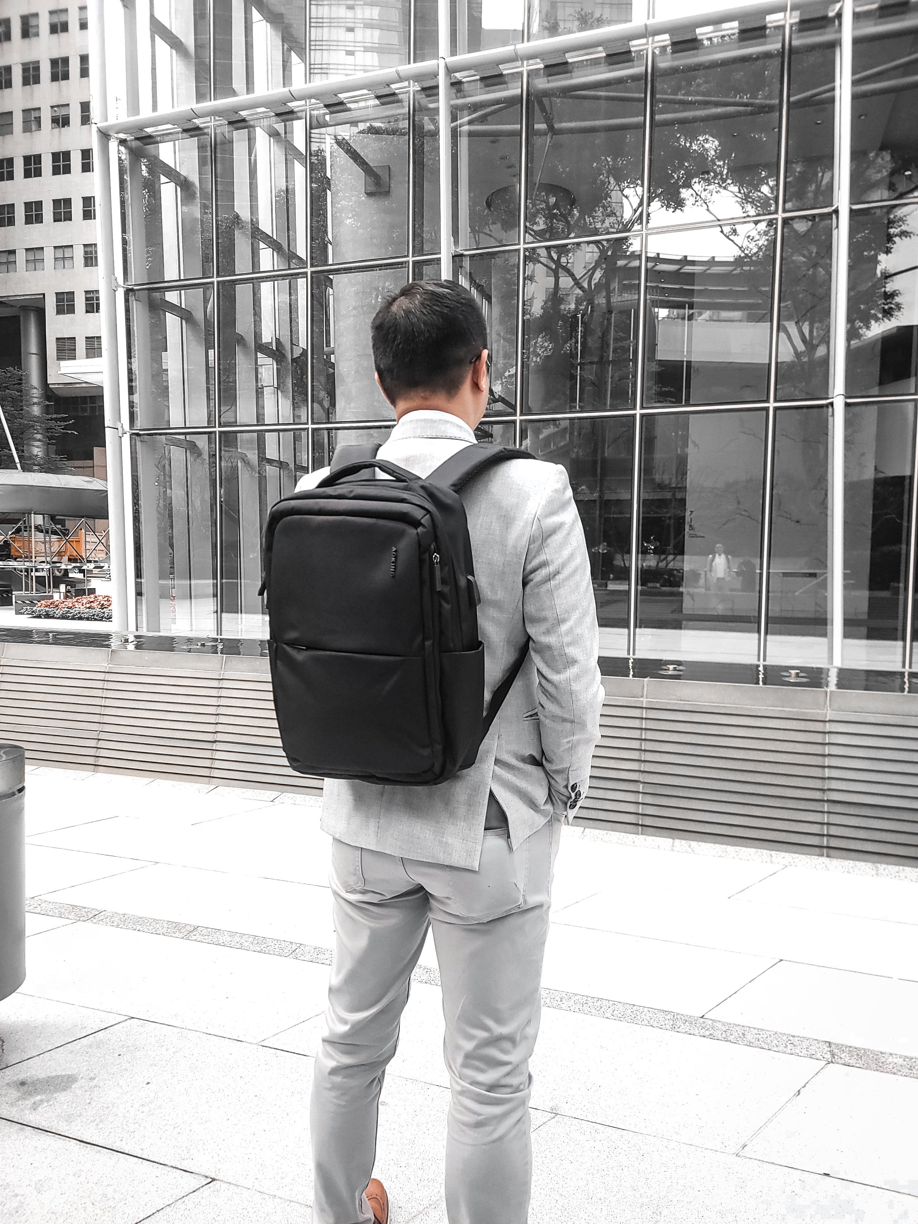 Aoking Business Laptop Backpack SN2105 Black – Aoking HK
