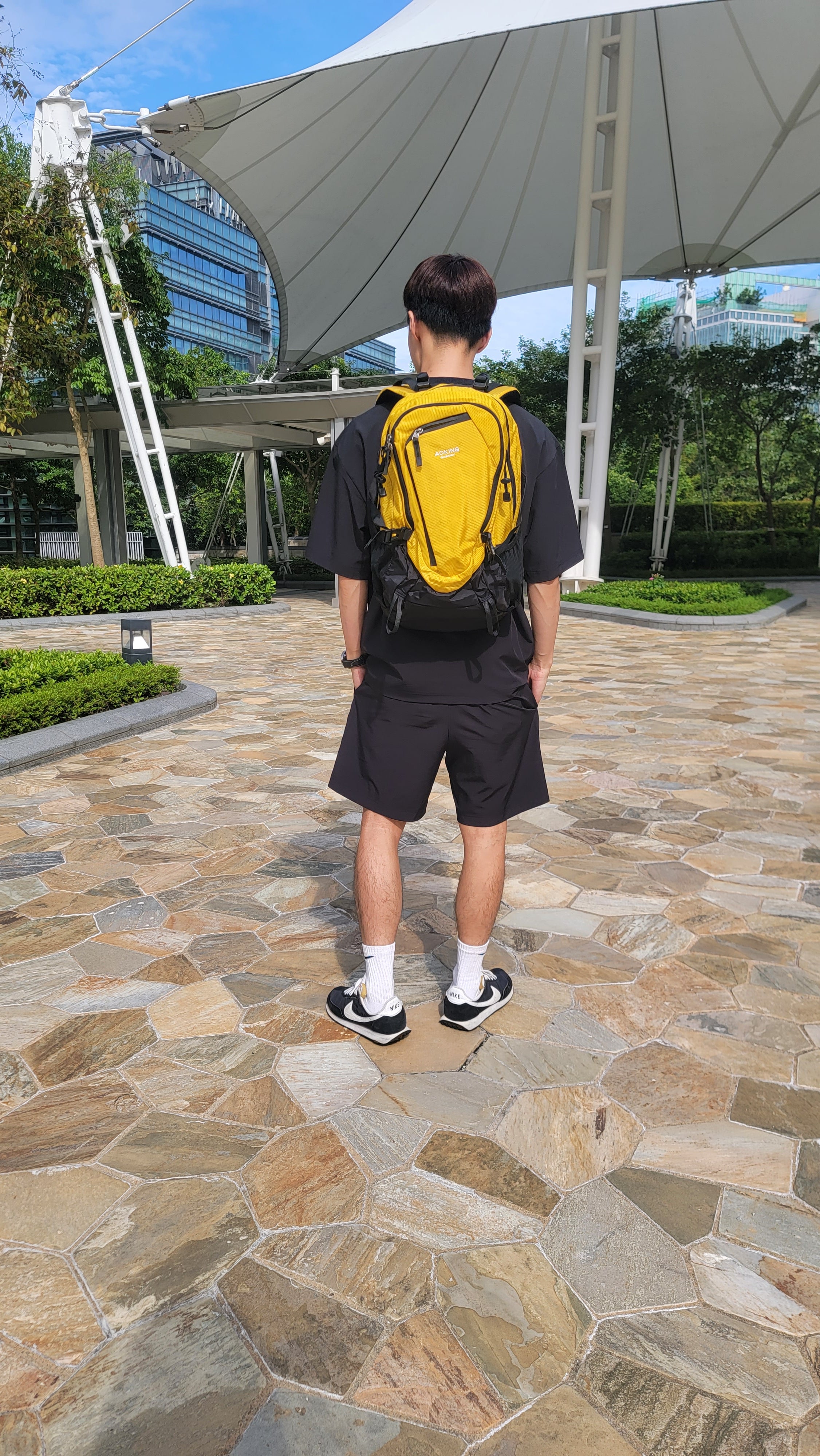 Aoking Outdoor sports hiking travel backpack JN79879 Yellow