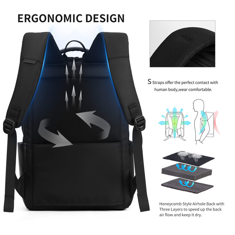 Aoking Business Laptop Backpack SN3087 Black