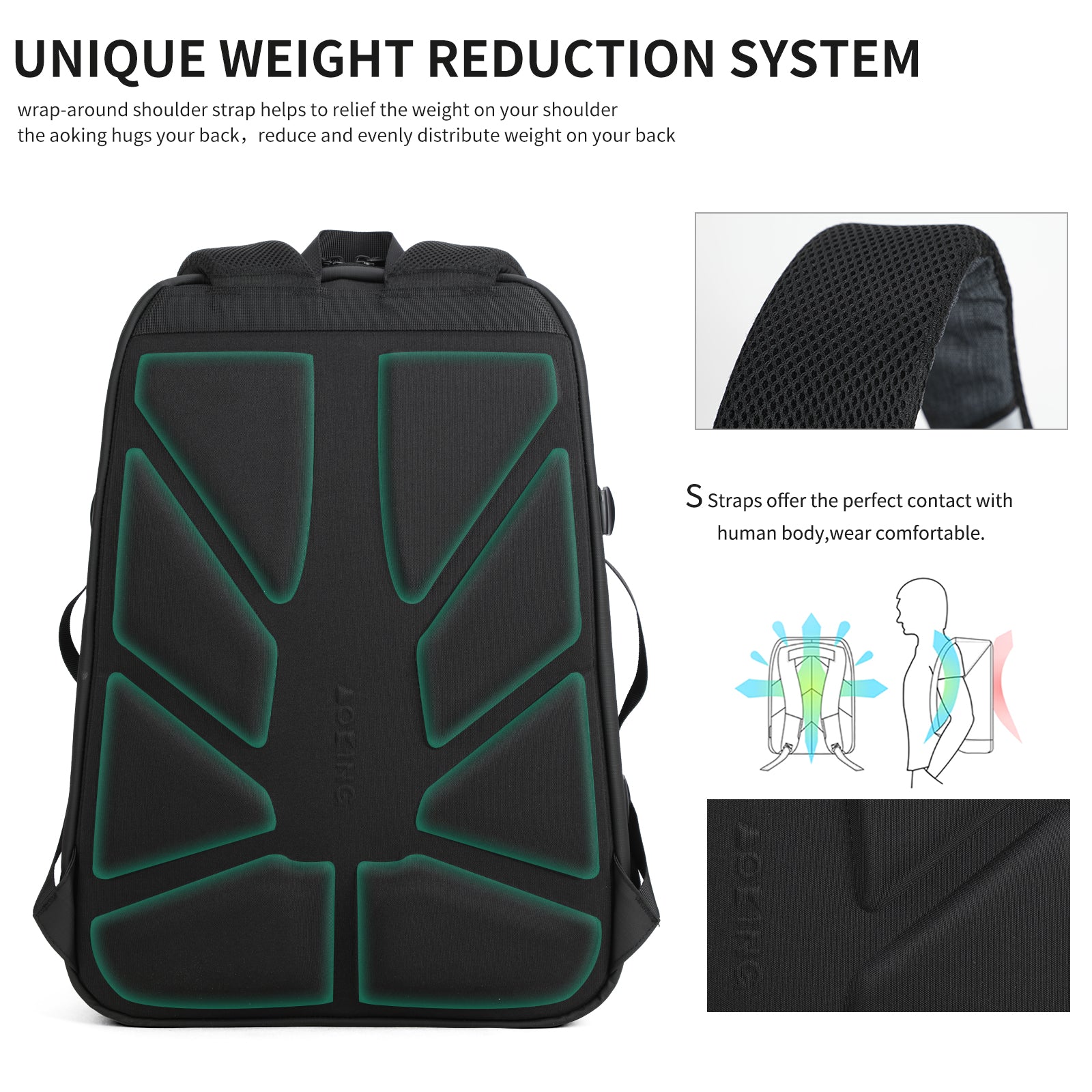 Travel business Sports backpack SN2800 Grey
