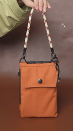 Load and play video in Gallery viewer, AOKING Crossbody Phone Bag XK58422F Ginger
