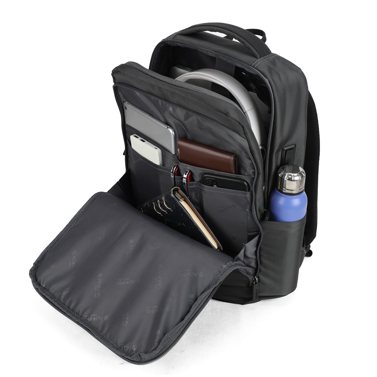 Aoking Aoking Business Laptop Backpack SNX6082 Grey – Aoking HK