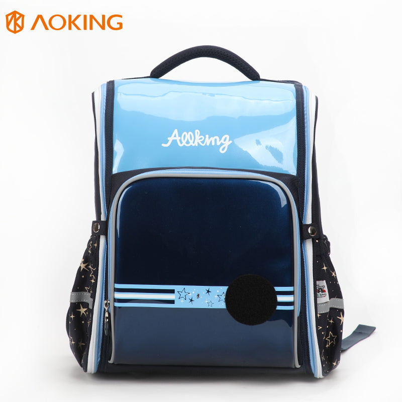Aoking 小學生護脊彈力肩帶減重書包 BN1012粉紅色