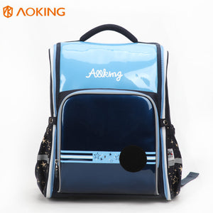 Aoking 小學生護脊彈力肩帶減重書包 BN1012粉紅色