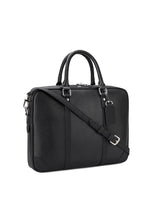 Load image into Gallery viewer, Leather Business Laptop Briefcase 361 Small Size Black
