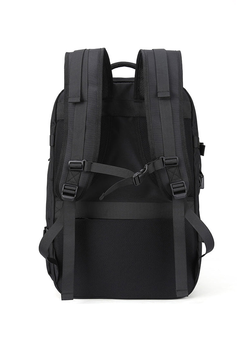 Waterproof Travel Business Backpack With Shoes Compartment 6684 Black