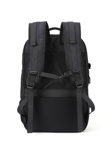 Waterproof Travel Business Backpack With Shoes Compartment 6684 Black