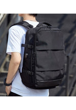 Load image into Gallery viewer, Waterproof Travel Business Backpack With Shoes Compartment 6684 Black
