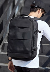 Waterproof Travel Business Backpack With Shoes Compartment 6684 Black